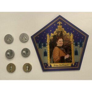 Harry Potter Lot  Earrings / Hologram Card Helga Hufflepuff‎ no backs